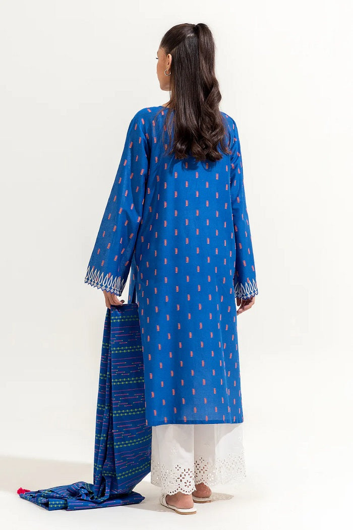 2 Piece Embroidered Jacquard Suit (Pret)