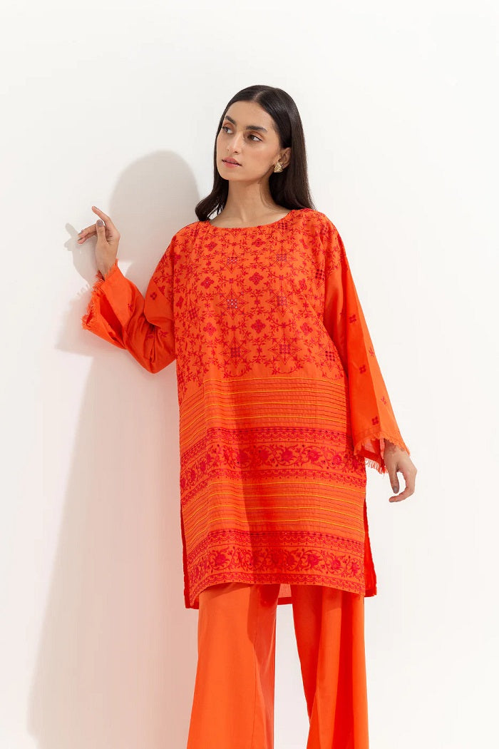 2 Piece Embroidered Lawn Suit (Pret)