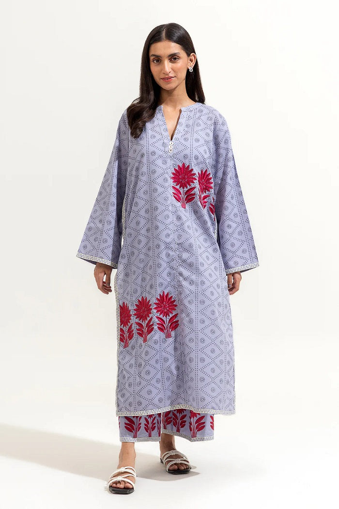 2 Piece Embroidered Lawn Suit (Pret)