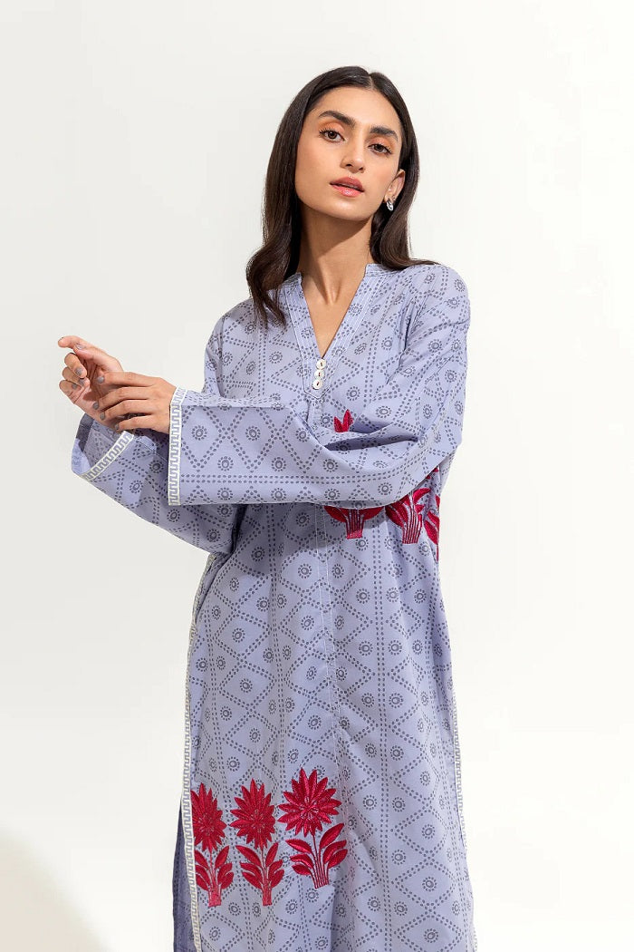 2 Piece Embroidered Lawn Suit (Pret)