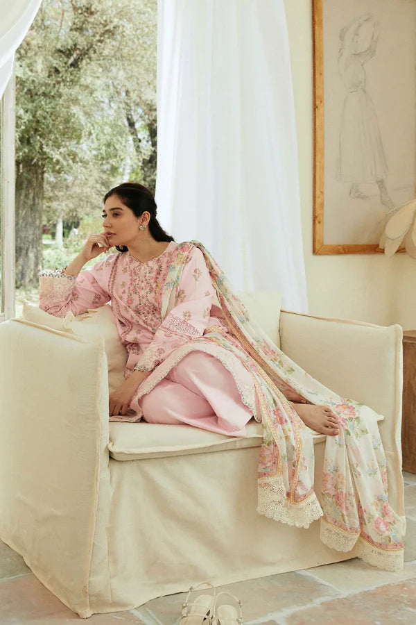 Pink JACQUARDZara Shahjahan - Coco - D8 Roohi