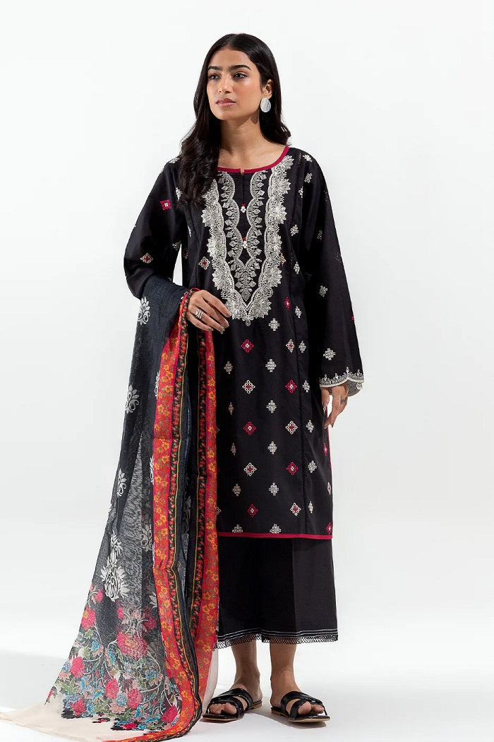 3 Piece Embroidered Lawn Suit Pret