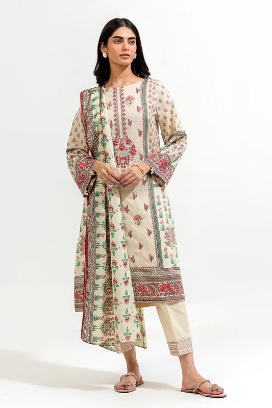 3 Piece Embroidered Lawn Suit