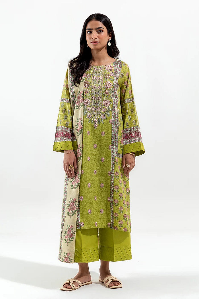 3 Piece Embroidered Lawn Suit (Pret)