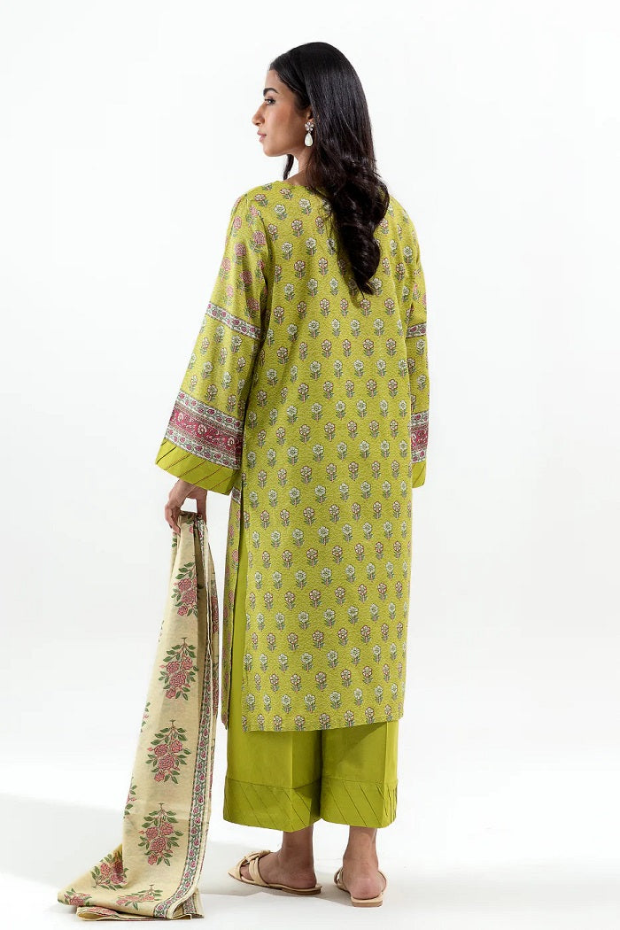 3 Piece Embroidered Lawn Suit (Pret)