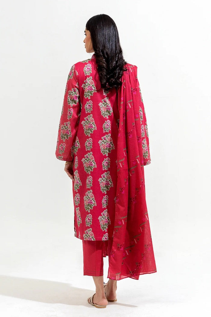 3 Piece Printed Lawn Suit (8352)