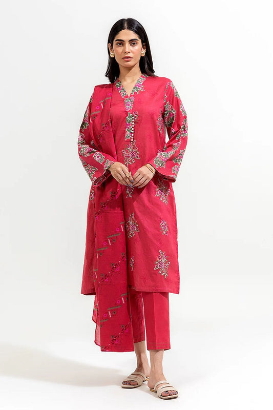 3 Piece Printed Lawn Suit (8352)