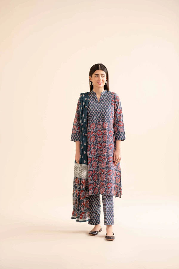 3 Piece - Printed Suit - PS24-256