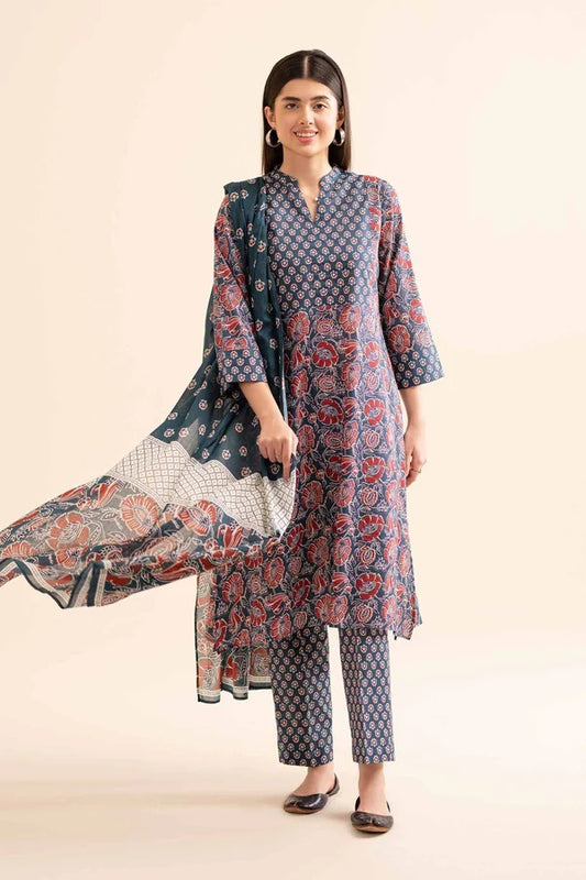 3 Piece - Printed Suit - PS24-256