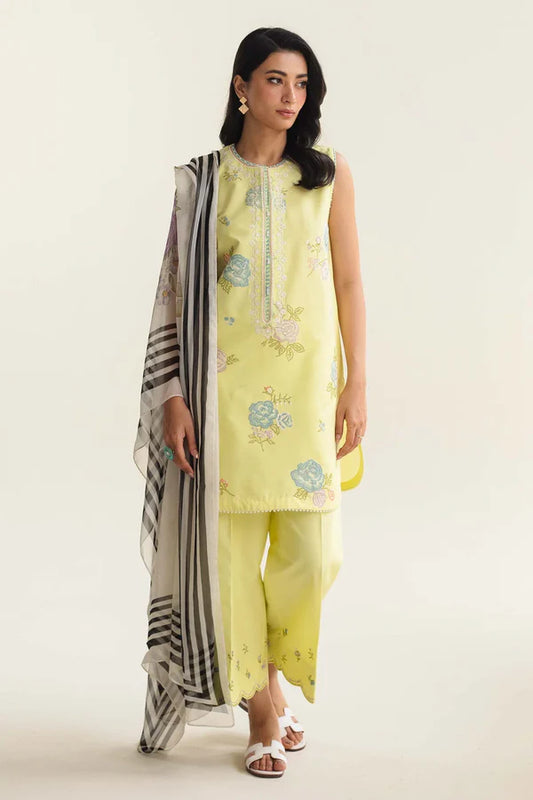 Zara Shahjahan Yellow- Coco - D3-A Mirea