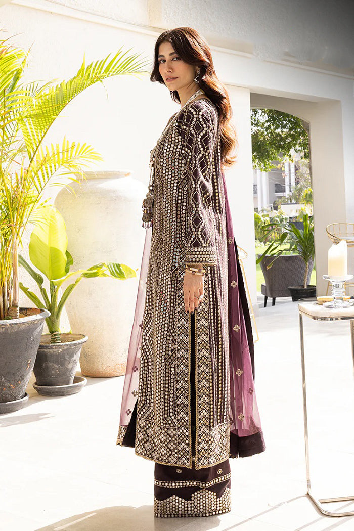 AJJH-01 Embroidered Raw Silk 3 Pcs