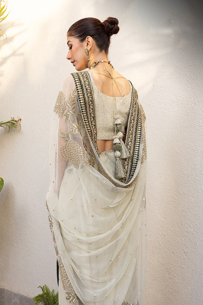 AJJH-09 Embroidered Poly Net 3 Pcs