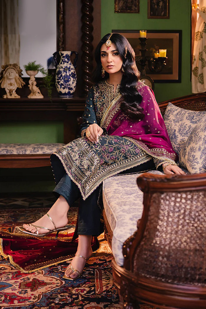 AJLP-01 Embroidered Twisted Lawn 3pcs