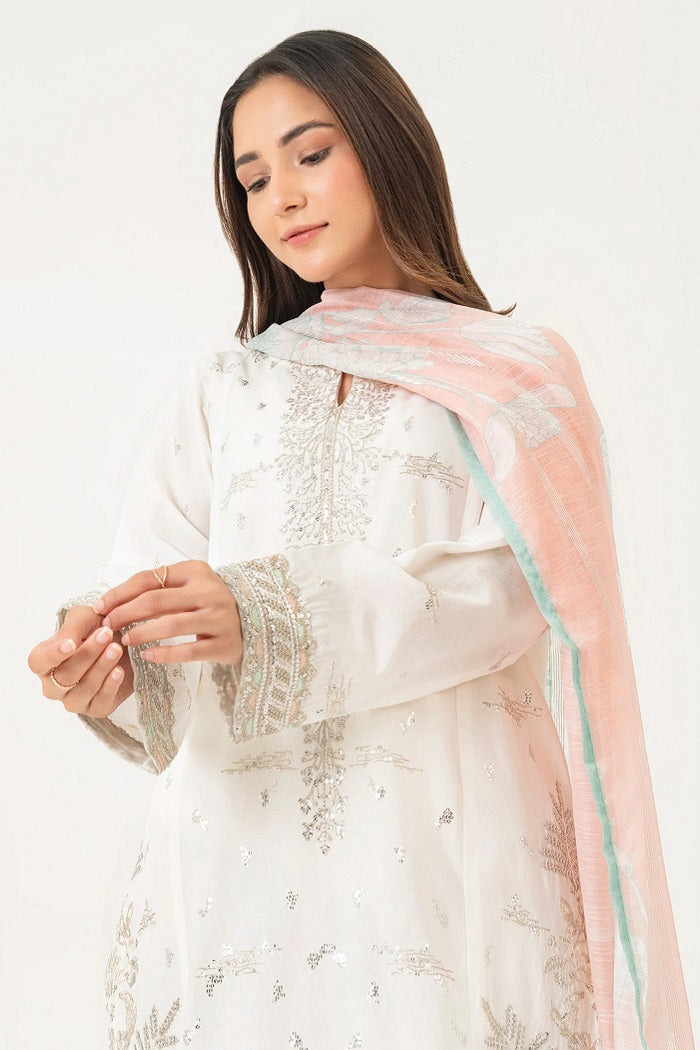 Dued Embroidered Shirt Dupatta Trouser