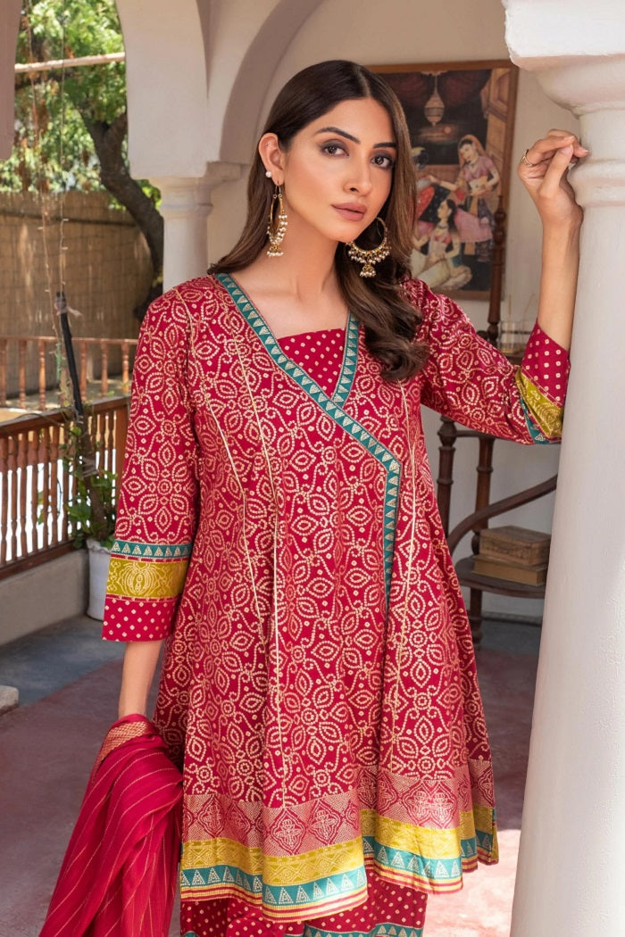 Limelight Lawn Suit Angrakha Style Dress