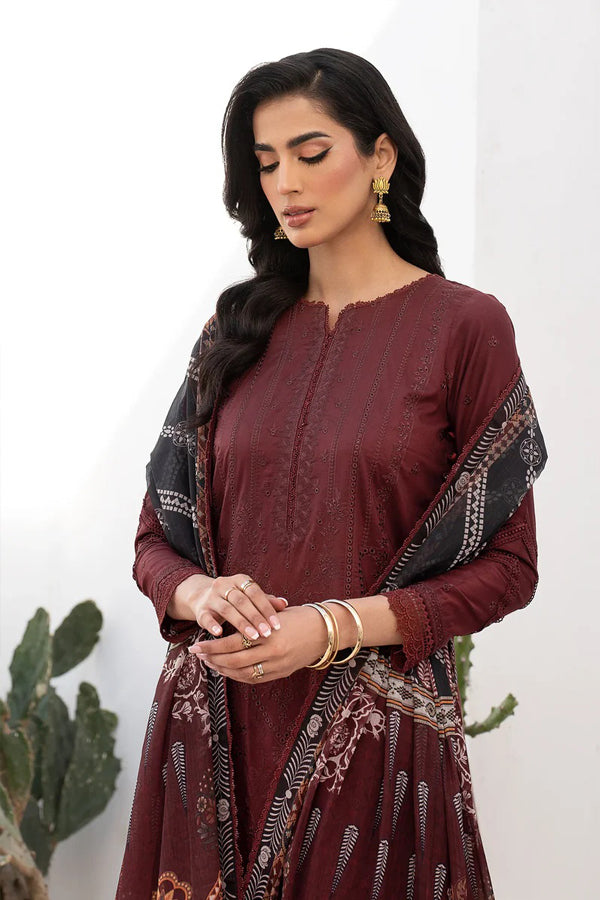 Maroon Lawn Zarif Dress