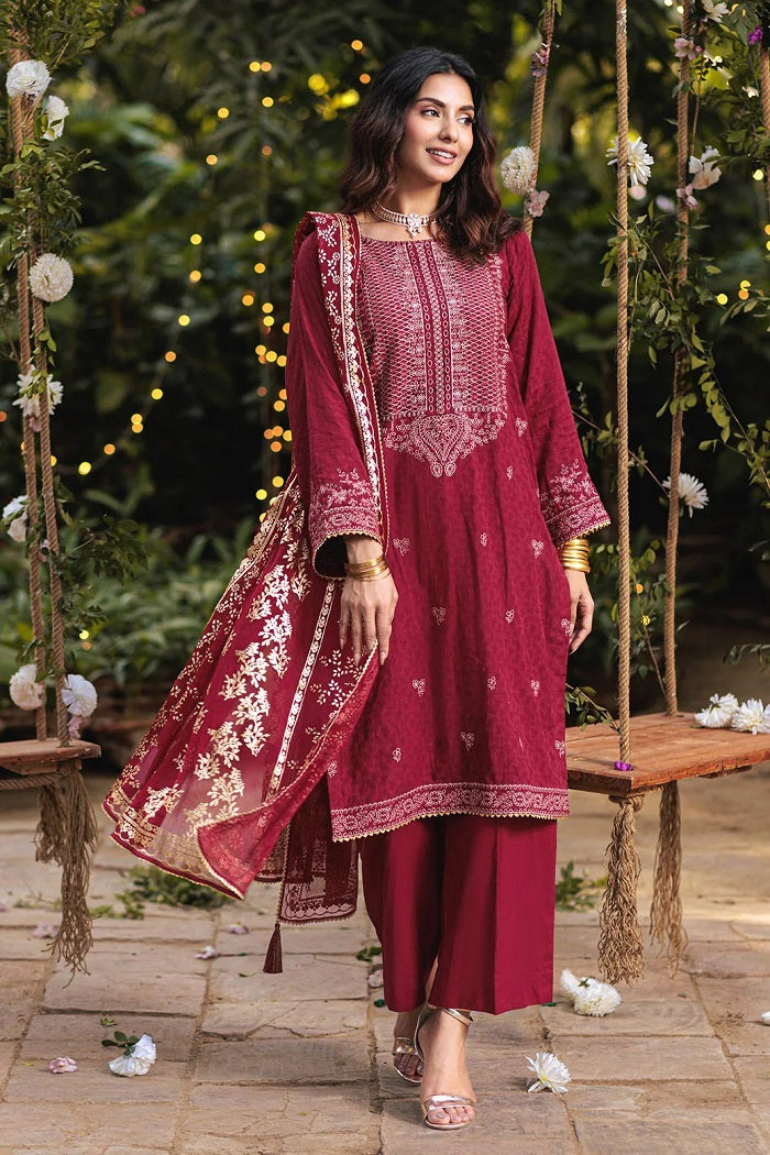 Red Jacquard 3 Piece (BS5243P13)