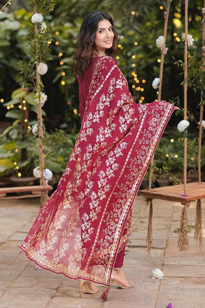 Red Jacquard 3 Piece (BS5243P13)