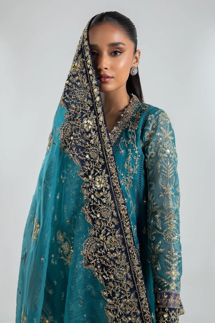 Sana Safinaz Sea Green Cotton Dress