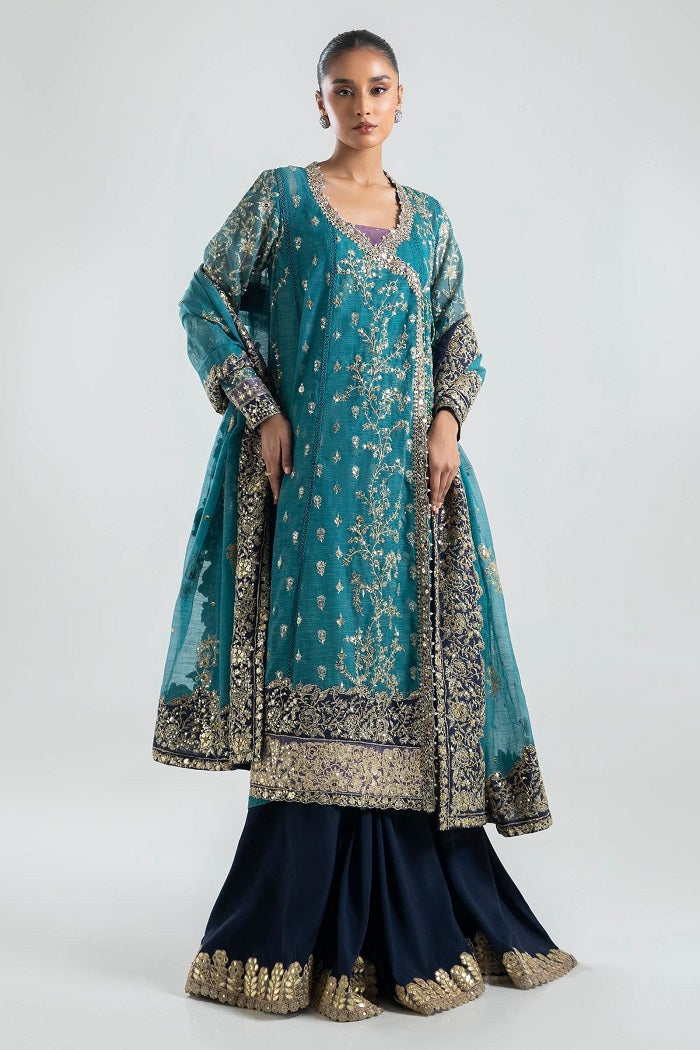 Sana Safinaz Sea Green Cotton Dress